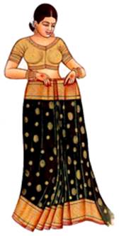 Сари. Иллюстрация с сайта sareefashion.narod.ru