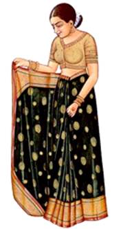 Сари. Иллюстрация с сайта sareefashion.narod.ru